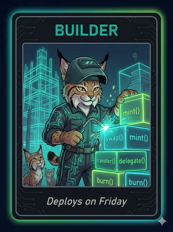 Builder rank card