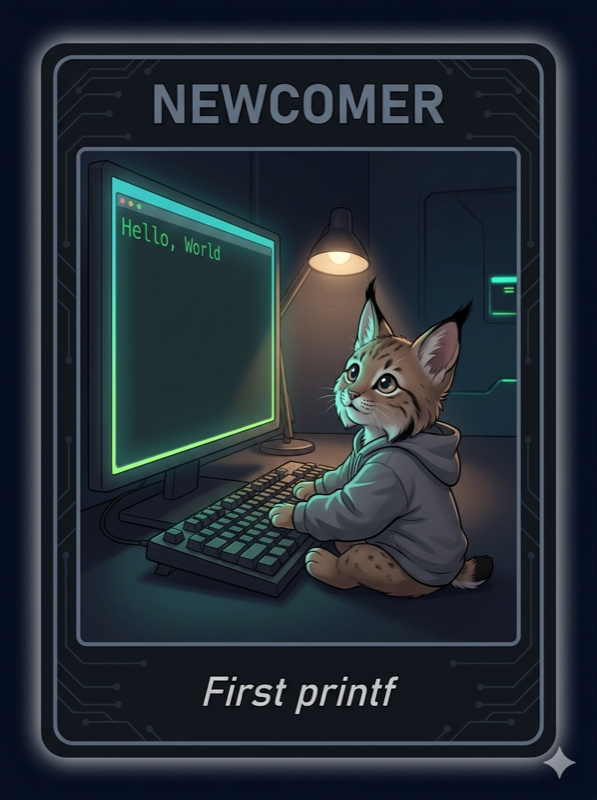 Newcomer rank card